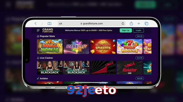 Main screen of 92Jeeto ios page for PK players